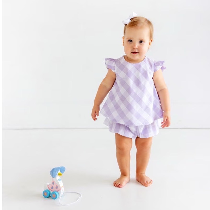 Tbbc Alice Angel Sleeve Set Lauderdale Lavender Chattanooga Check